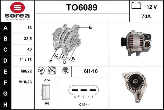 Sera TO6089 - Alternatore autozon.pro