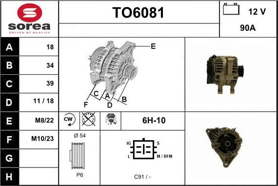 Sera TO6081 - Alternatore autozon.pro