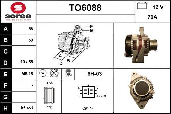 Sera TO6088 - Alternatore autozon.pro