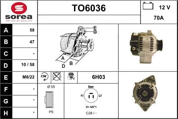 Sera TO6036 - Alternatore autozon.pro