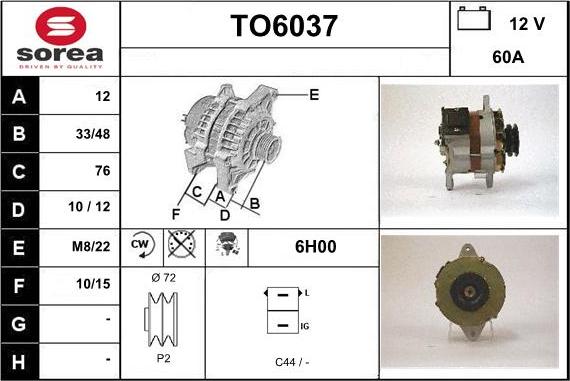 Sera TO6037 - Alternatore autozon.pro