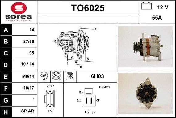 Sera TO6025 - Alternatore autozon.pro