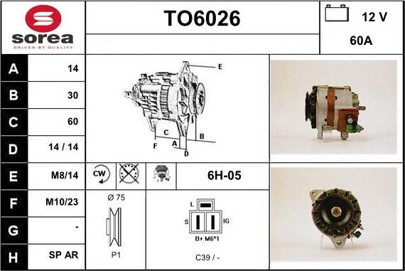 Sera TO6026 - Alternatore autozon.pro