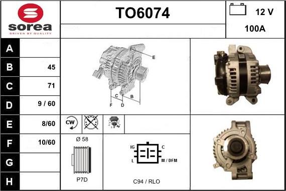 Sera TO6074 - Alternatore autozon.pro