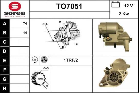 Sera TO7051 - Motorino d'avviamento autozon.pro