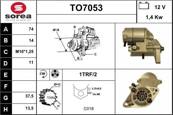 Sera TO7053 - Motorino d'avviamento autozon.pro