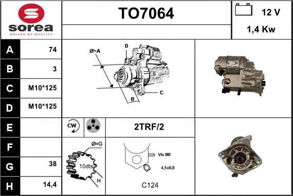 Sera TO7064 - Motorino d'avviamento autozon.pro