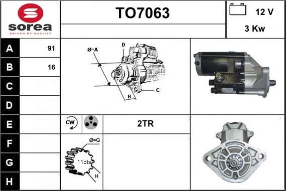 Sera TO7063 - Motorino d'avviamento autozon.pro