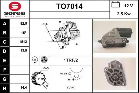 Sera TO7014 - Motorino d'avviamento autozon.pro