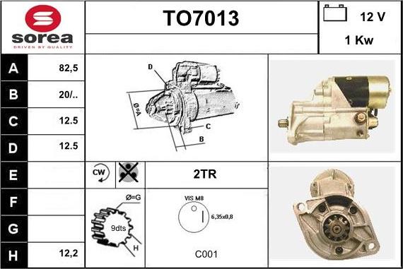 Sera TO7013 - Motorino d'avviamento autozon.pro