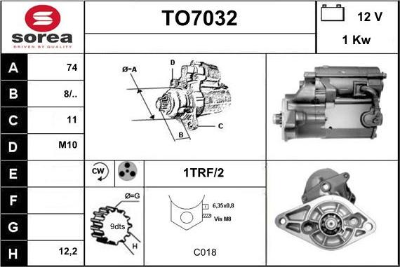 Sera TO7032 - Motorino d'avviamento autozon.pro