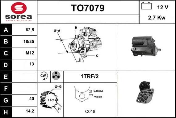 Sera TO7079 - Motorino d'avviamento autozon.pro