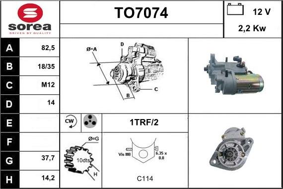 Sera TO7074 - Motorino d'avviamento autozon.pro