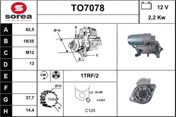 Sera TO7078 - Motorino d'avviamento autozon.pro