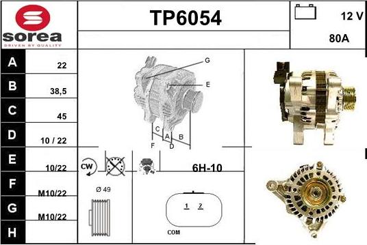 Sera TP6054 - Alternatore autozon.pro