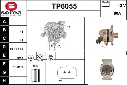 Sera TP6055 - Alternatore autozon.pro