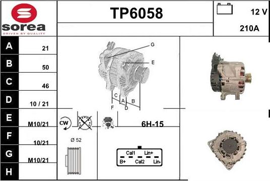 Sera TP6058 - Alternatore autozon.pro