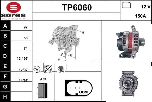 Sera TP6060 - Alternatore autozon.pro