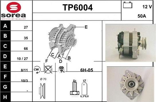 Sera TP6004 - Alternatore autozon.pro