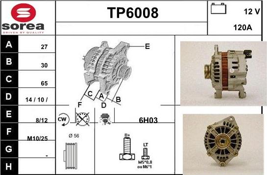 Sera TP6008 - Alternatore autozon.pro