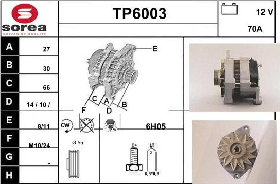 Sera TP6003 - Alternatore autozon.pro