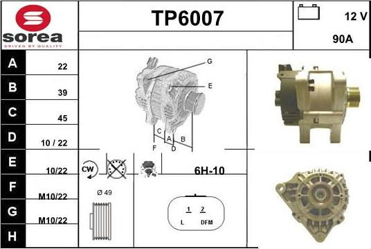 Sera TP6007 - Alternatore autozon.pro