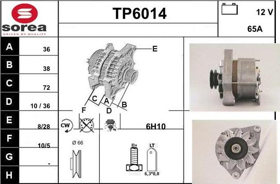 Sera TP6014 - Alternatore autozon.pro