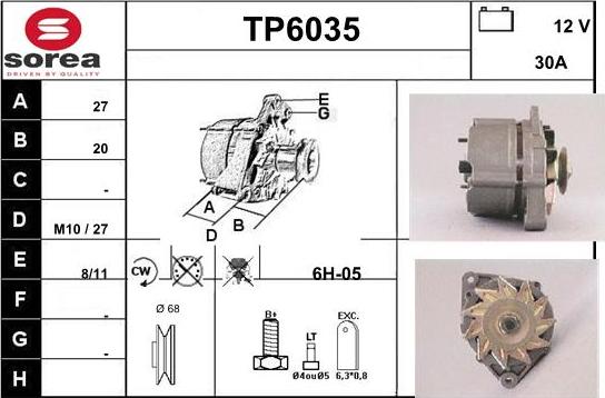 Sera TP6035 - Alternatore autozon.pro