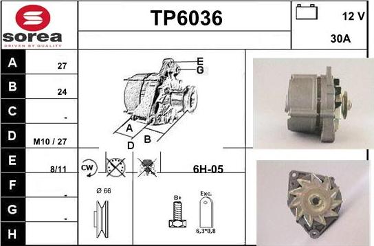 Sera TP6036 - Alternatore autozon.pro