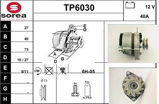 Sera TP6030 - Alternatore autozon.pro