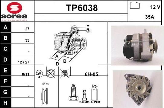 Sera TP6038 - Alternatore autozon.pro