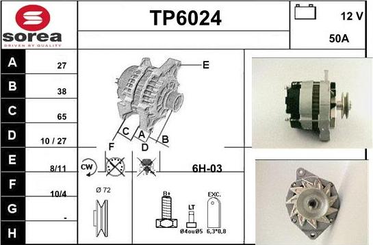 Sera TP6024 - Alternatore autozon.pro