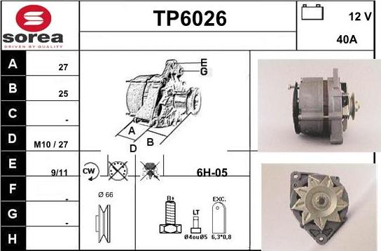 Sera TP6026 - Alternatore autozon.pro