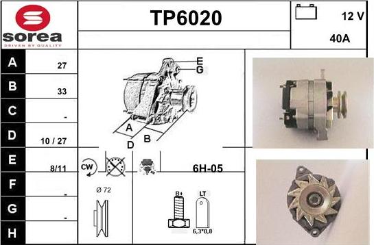 Sera TP6020 - Alternatore autozon.pro