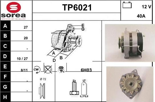 Sera TP6021 - Alternatore autozon.pro