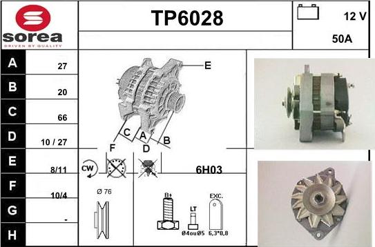 Sera TP6028 - Alternatore autozon.pro