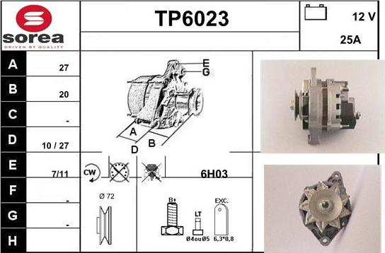 Sera TP6023 - Alternatore autozon.pro