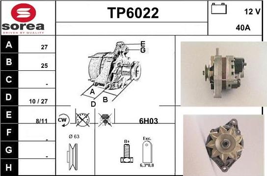 Sera TP6022 - Alternatore autozon.pro