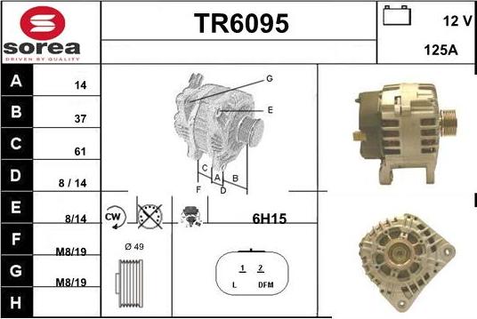 Sera TR6095 - Alternatore autozon.pro