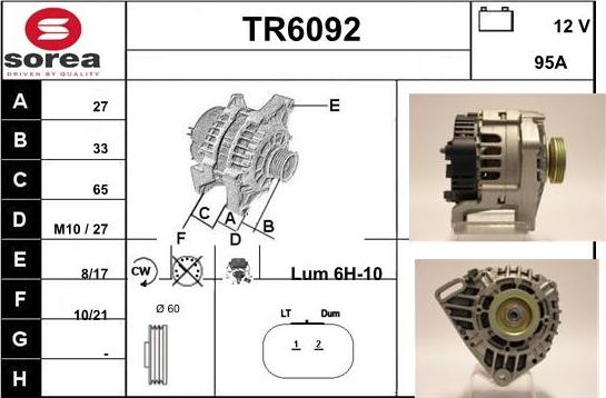 Sera TR6092 - Alternatore autozon.pro