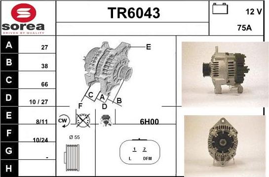 Sera TR6043 - Alternatore autozon.pro