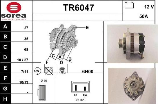 Sera TR6047 - Alternatore autozon.pro