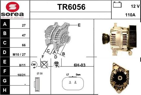 Sera TR6056 - Alternatore autozon.pro