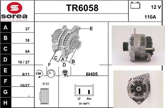 Sera TR6058 - Alternatore autozon.pro