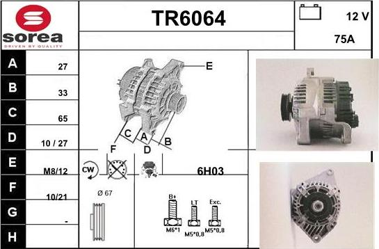 Sera TR6064 - Alternatore autozon.pro