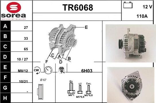 Sera TR6068 - Alternatore autozon.pro