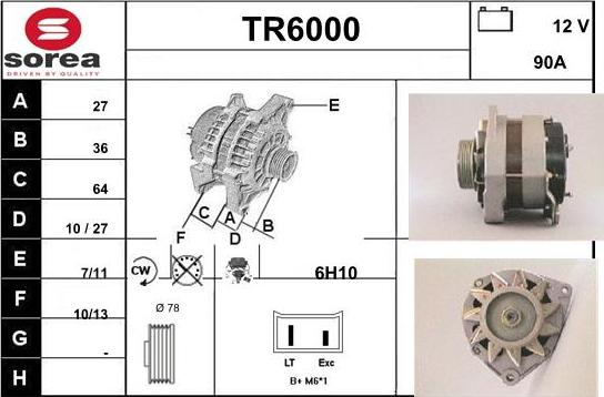 Sera TR6000 - Alternatore autozon.pro