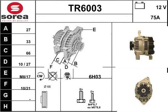 Sera TR6003 - Alternatore autozon.pro