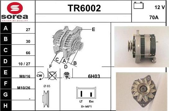 Sera TR6002 - Alternatore autozon.pro