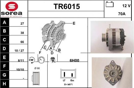 Sera TR6015 - Alternatore autozon.pro